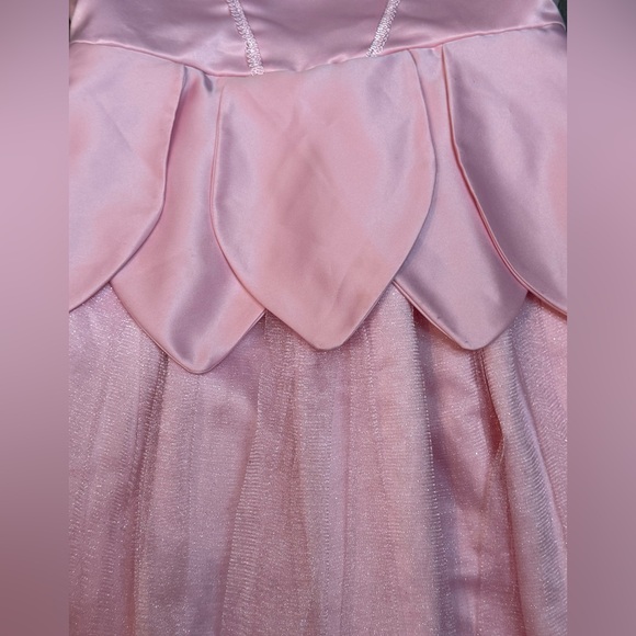 Girls Princess Ballerina Dress With Scalloped Tulle Lower - Picture 2 of 5